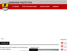 Tablet Screenshot of pastetten.de